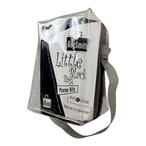 The BagSmith Little‎ Black Bag Knit Crochet Purse Kit Vintage